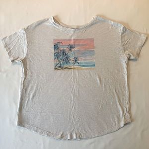 Old Navy • The Easy Tee • Cotton Short Sleeve • Beach Print • Women’s Small